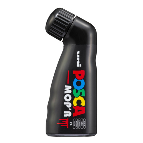Marcatore a tempera Uni Posca Mop'r punta 3-19 mm nero M PCM22 N