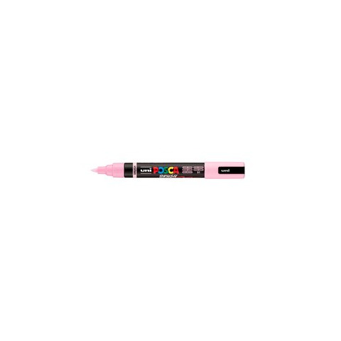 Marcatore a tempera Uni Posca con punta a pennello semi-flessibile 1-4 mm rosa chiaro - M PC5BR RAC