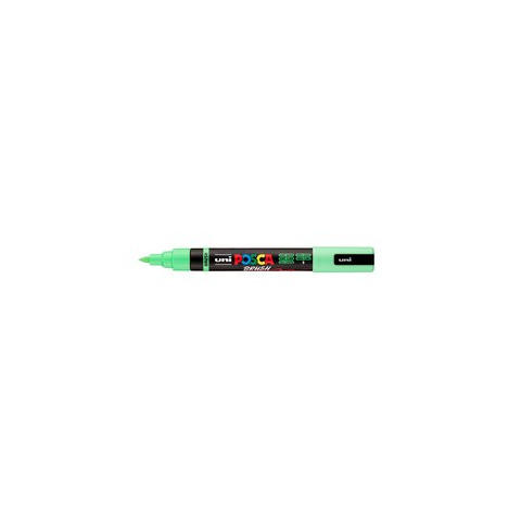 Marcatore a tempera Uni Posca con punta a pennello semi-flessibile 1-4 mm verde chiaro - M PC5BR VC