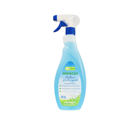 Multiuso per vetri e specchi di origine vegetale Ecochem Hibiscus Ecolabel 750 ml - EL06HIBM750B242