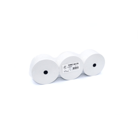 Rotoli termici per aree di servizio Rotolificio Pugliese BPA FREE 57 mm Ø100 mm f. 12 mm 80 g/m² - conf. 3 pz
