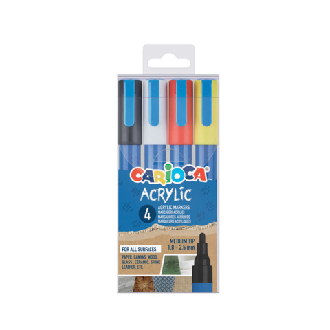 Marcatore acrilico Carioca punta Bullet in blister da …