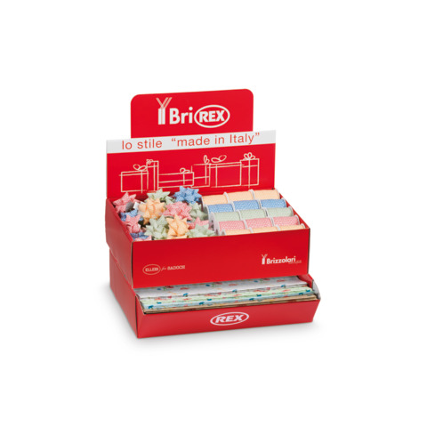 Espositore 100 fogli carta regalo raso + 50 …