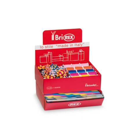 Espositore 100 fogli carta regalo raso + 50 …