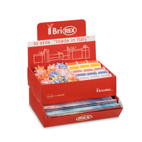 Espositore 100 fogli carta regalo raso + 50 …