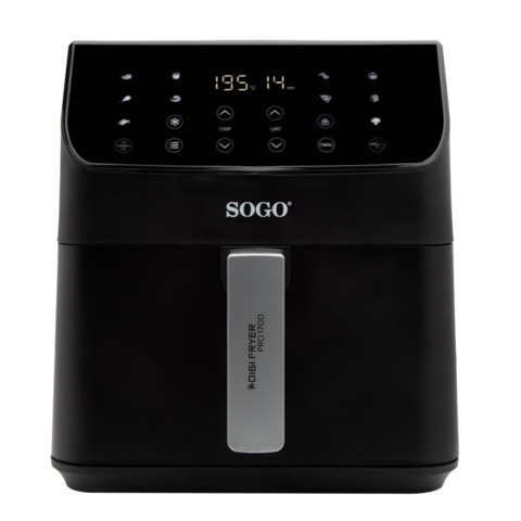 Friggitrice ad aria Sogo 700 W nera 12 funzioni preimpostate 6 L FRE-SS-10890