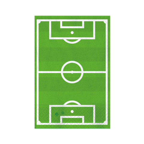 Tovaglioli Big Party a tema Football 33x33 cm - conf. 16 pz - 76866