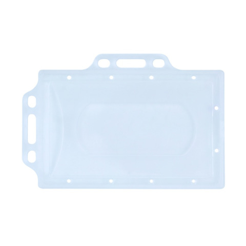 Portabadge Donau in PP trasparente con doppio supporto 92x59 mm - conf. 50 pz - 8349001PL-00