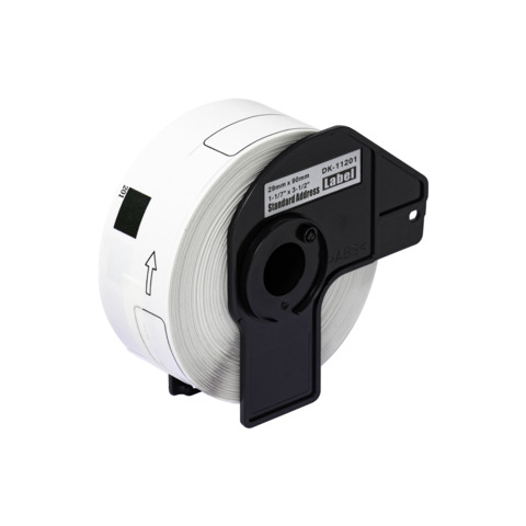 Nastro Q-Connect compatibile Brother DK-11201 per indirizzi carta bianca 29x90 mm - rotolo 400 et. - KF18800