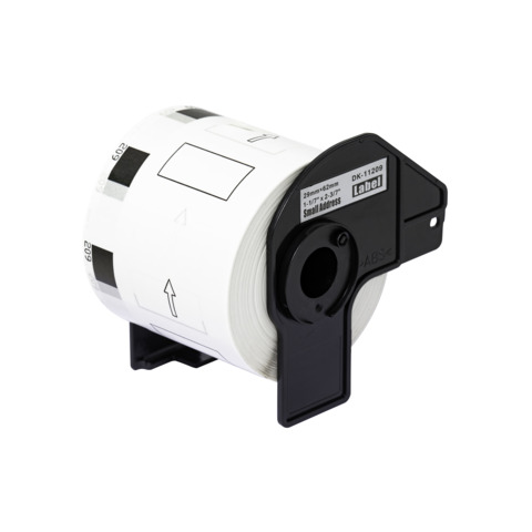 Nastro Q-Connect compatibile Brother DK-11209 per indirizzi carta bianca 62x29 mm - rotolo 800 et. - KF18804