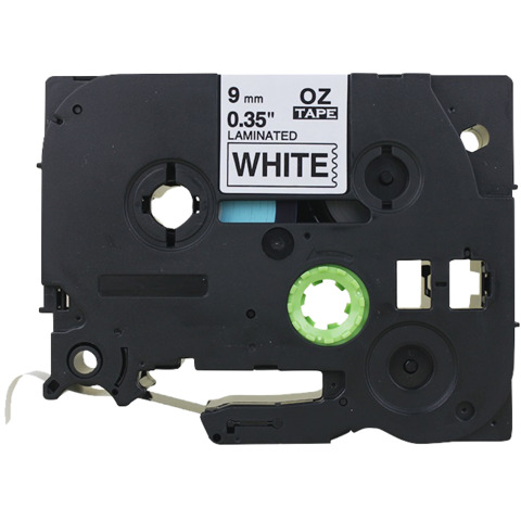 Nastro Q-Connect compatibile Brother TZe-221 - 9 mm x 8 m nero/bianco - KF18796