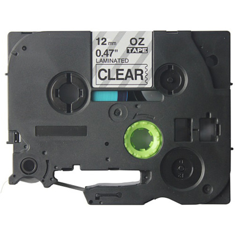 Nastro Q-Connect compatibile Brother TZe-131 - 12 mm x 8 m nero/trasparente - KF18864