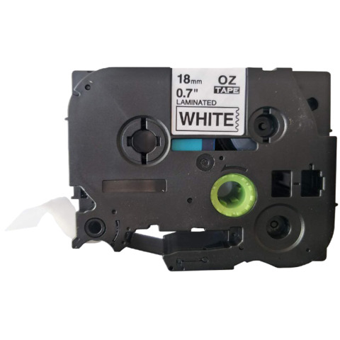 Nastro Q-Connect compatibile Brother TZe-241 - 18 mm x 8 m nero/bianco - KF18798