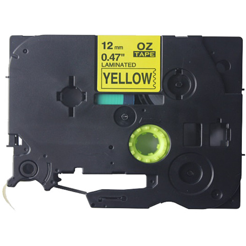 Nastro Q-Connect compatibile Brother TZe-631 - 12 mm x 8 m nero/giallo - KF18862