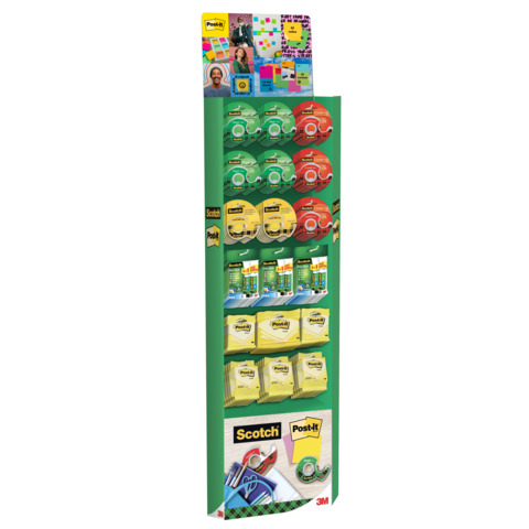 Espositore da terra 156 prodotti Post-it® e Scotch® US3 - 7000091599
