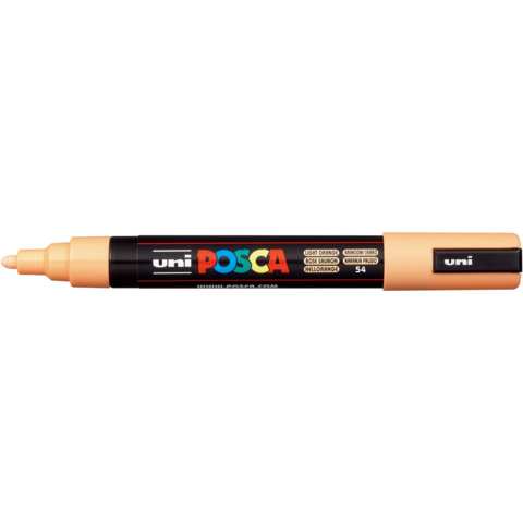 Marcatore a tempera POSCA Uni-Ball punta tonda 1,8-2,5 mm arancione chiaro M PC5M ACC