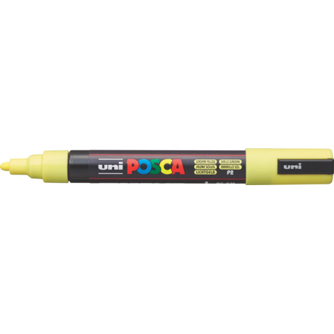 Marcatore a tempera POSCA Uni-Ball punta tonda 1,8-2,5 mm giallo sunshine M PC5M GSL