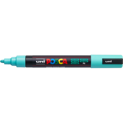 Marcatore a tempera POSCA Uni-Ball punta tonda 1,8-2,5 mm verde acqua M PC5M VA