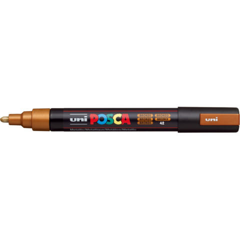Marcatore a tempera POSCA Uni-Ball punta tonda 1,8-2,5 mm bronzo M PC5M BR