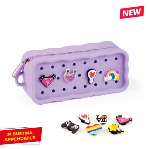 Astuccio a bustina in silicone Monikids Creative PIN-ME …