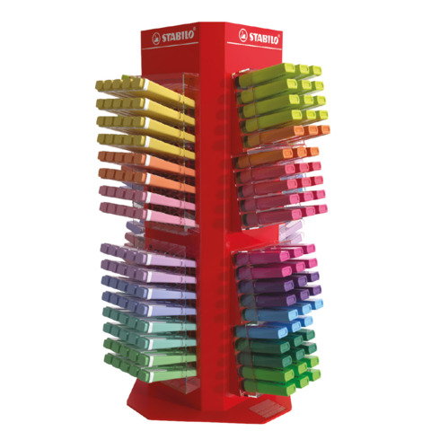 Espositore da banco rotante 580 evidenziatori Stabilo Boss Original e Swing Cool assortiti