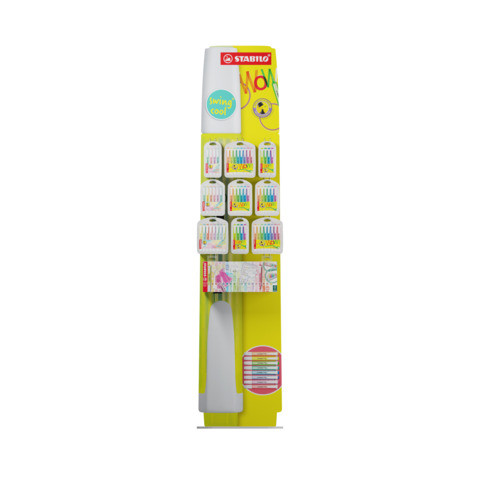 Espositore da terra 280 evidenziatori Stabilo Swing Cool assortiti IT275/514-1