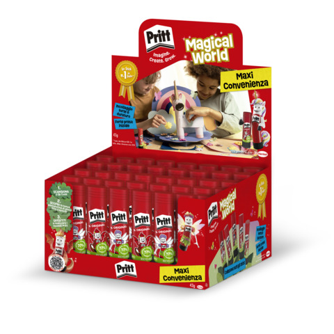 Espositore 40 colle stick Pritt Original 43 g Magical World - 3111622
