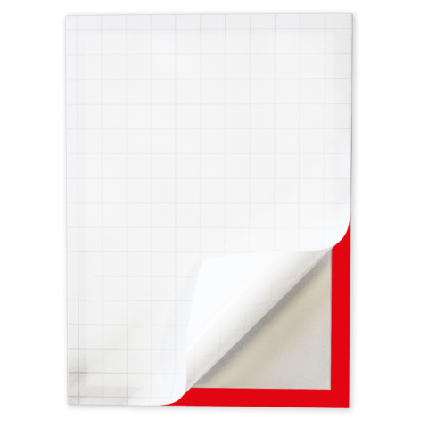 Cornici magnetiche A4 in PP Q-Connect con retro autoadesivo - rosso - conf. 2 pz - KF22374