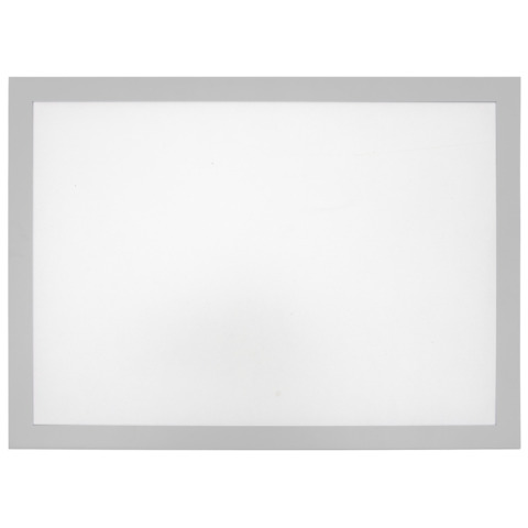 Tasche magnetiche A4 in PVC Q-Connect con cornice - argento - conf. 2 pz - KF11514