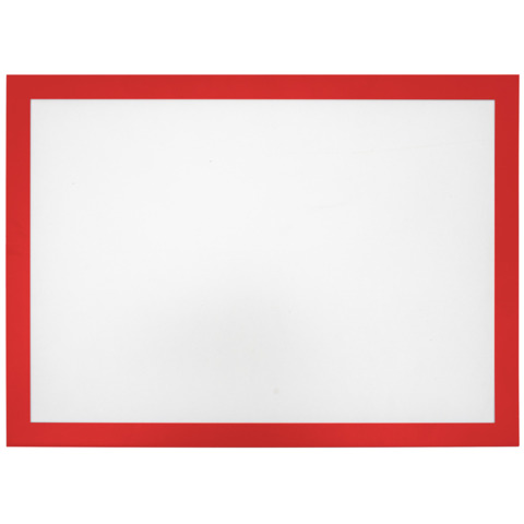Tasche magnetiche A4 in PVC Q-Connect con cornice - rosso - conf. 2 pz - KF11516