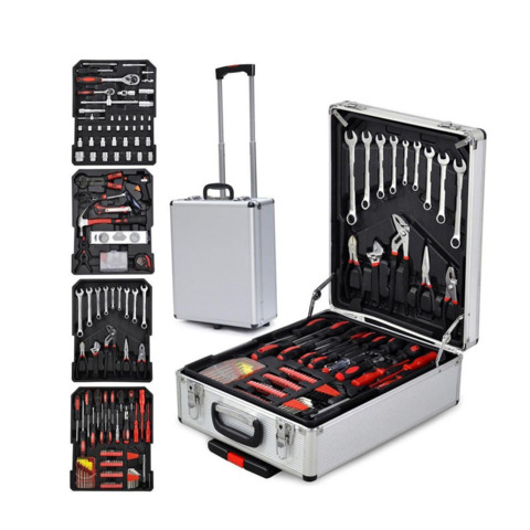 Valigia trolley porta attrezzi a 4 vassoi MKC MK320 320 pezzi - 812360854