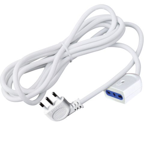 Prolunga elettrica MKC con spina salvaspazio 90° presa bipasso 10/16A - 10 m - 492517394