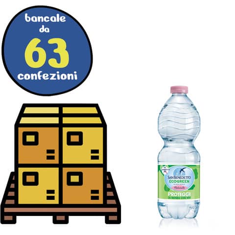 Bancale 63 confezioni da 24 bottigliette di acqua …