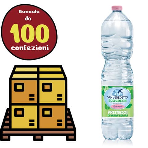 Bancale 100 confezioni da 6 bottiglie da 1,5 …