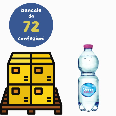 Bancale composto da 72 confezioni da 24 bottiglie …