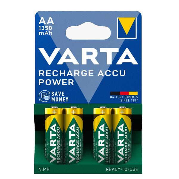 VARTA PILA AA RICARICABILE 1350MAH X4