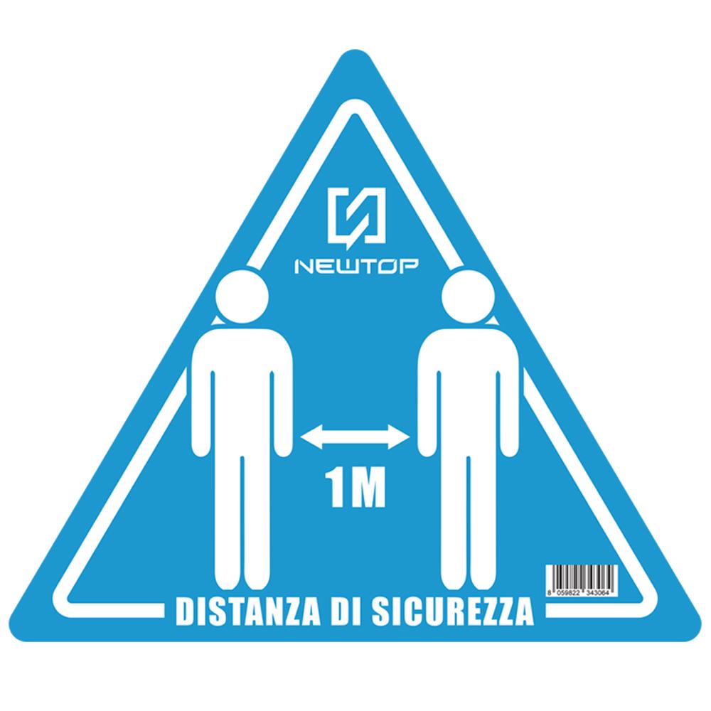 ADESIVO CALPESTABILE TRIANGOLO EQUILATERO 19 CM DISTANZA DI …