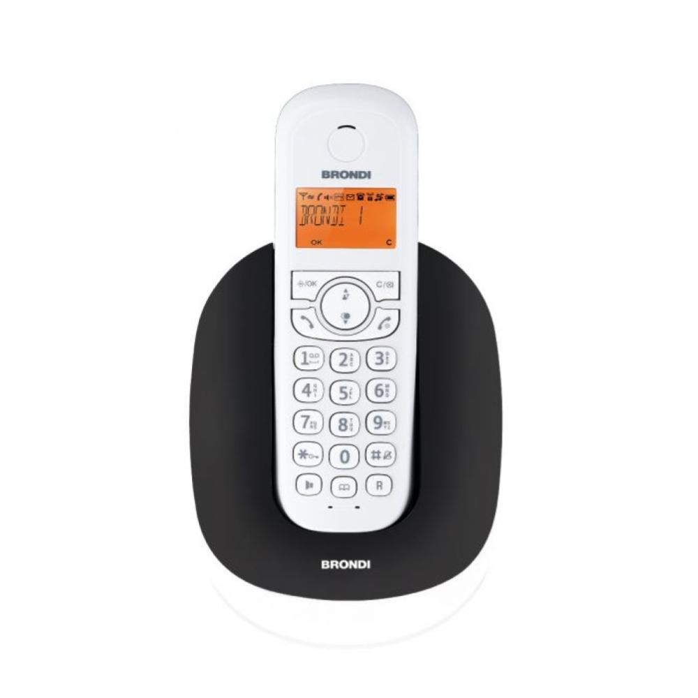BRONDI CORDLESS MANTA VIVAVOCE DECT NERO E BIANCO