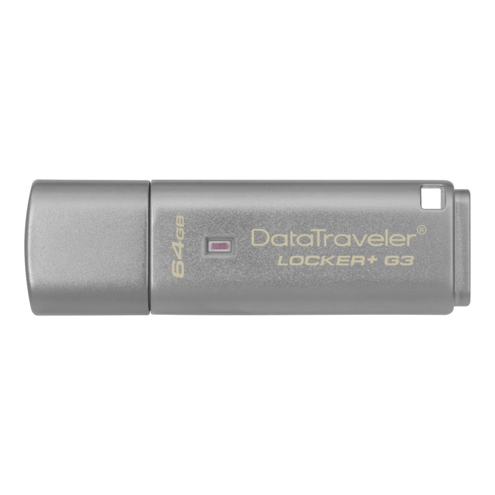 KINGSTON USB FLASH KINGSTON DTLPG3/64GB Locker+ HARDWARE ENCRYPTION …