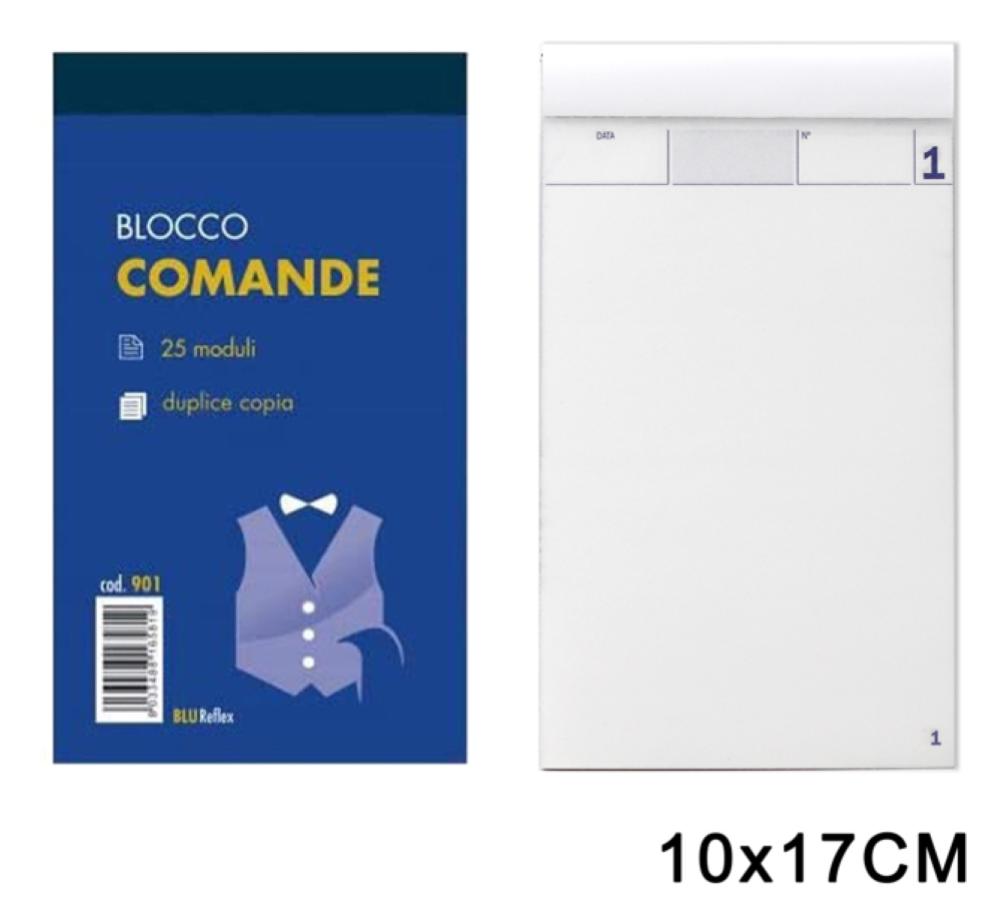 ART.902 BLUREFLEX BLOCCO COMANDE 25MODULI 3COPIE 10X17CM