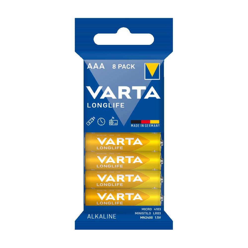 VARTA PILA LONGLIFE MINISTILO AAA ALCALINA FLOW BL8