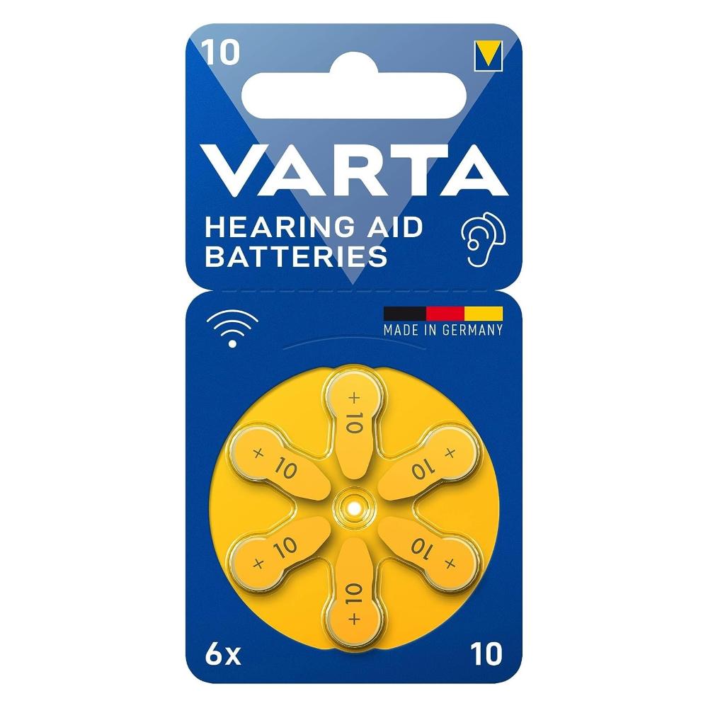 VARTA HEARING AID BATTERIES ACUSTICHE 10 X6 1.45V …