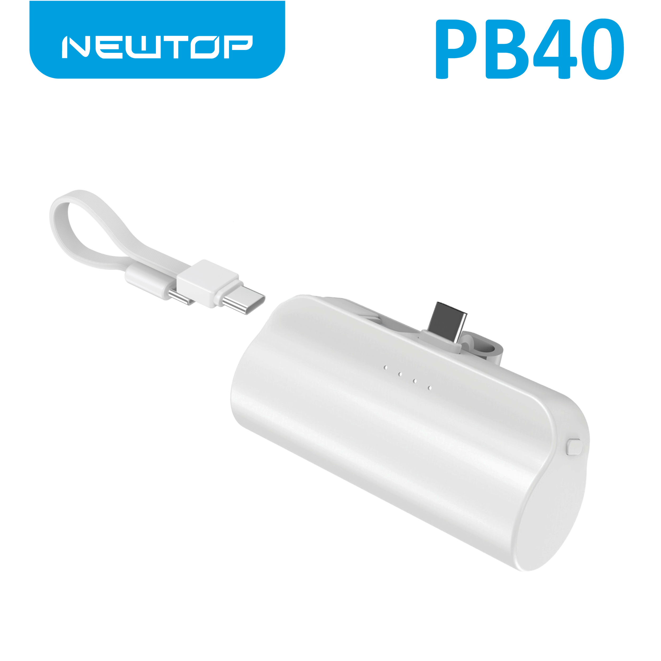 NEWTOP PB40 MINI POWER BANK 5000MAH CON CAVO …