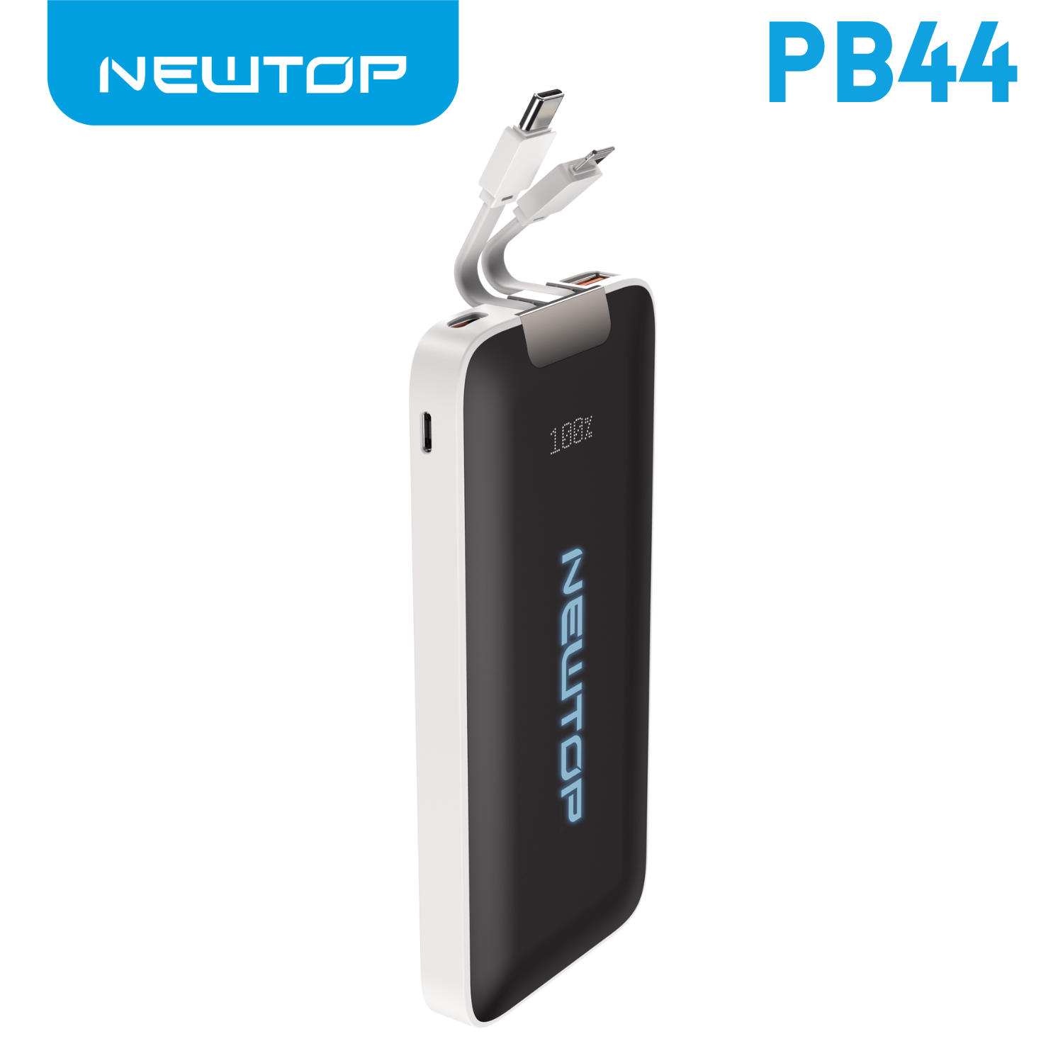 NEWTOP PB44 POWER BANK FAST CHARGING CON CAVI …
