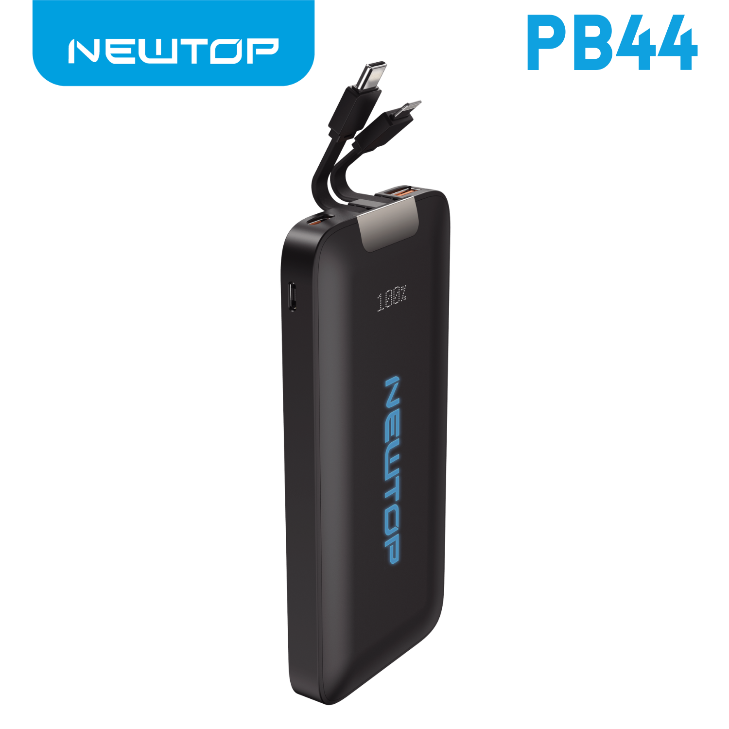 NEWTOP PB44 POWER BANK FAST CHARGING CON CAVI …