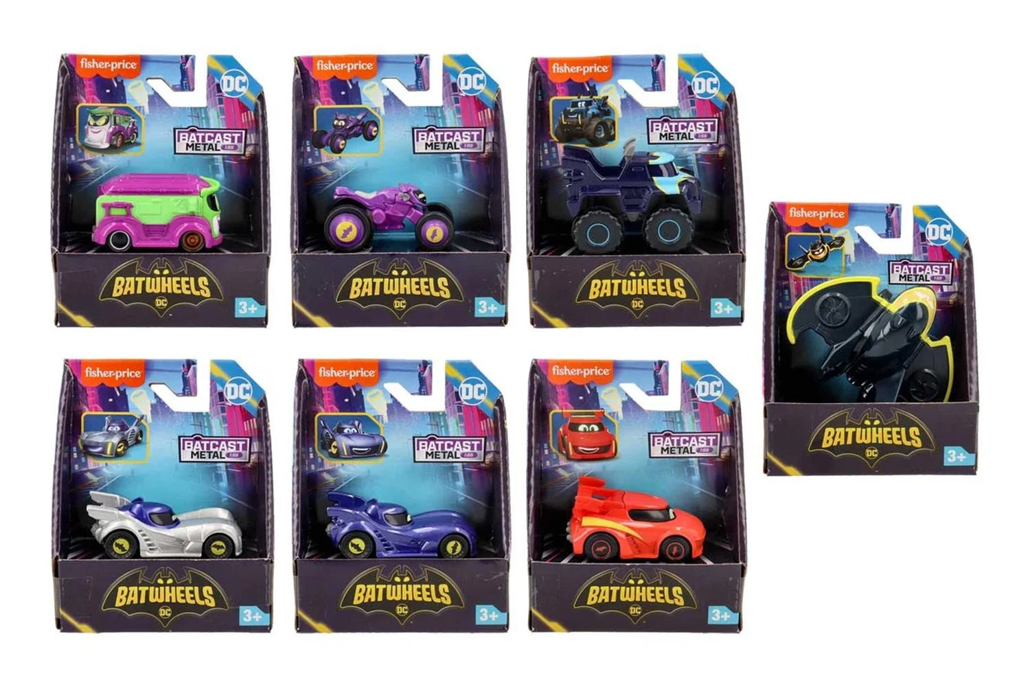 FICHER- PRICE - DC Batwheels Veicoli Singoli Diecast …