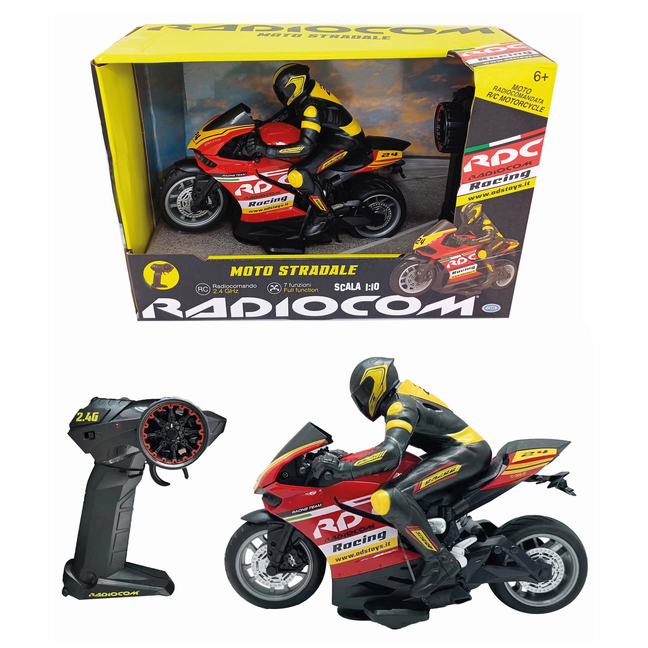 Radiocom - Moto Stradale Scala 1:10 RC 2.4 …