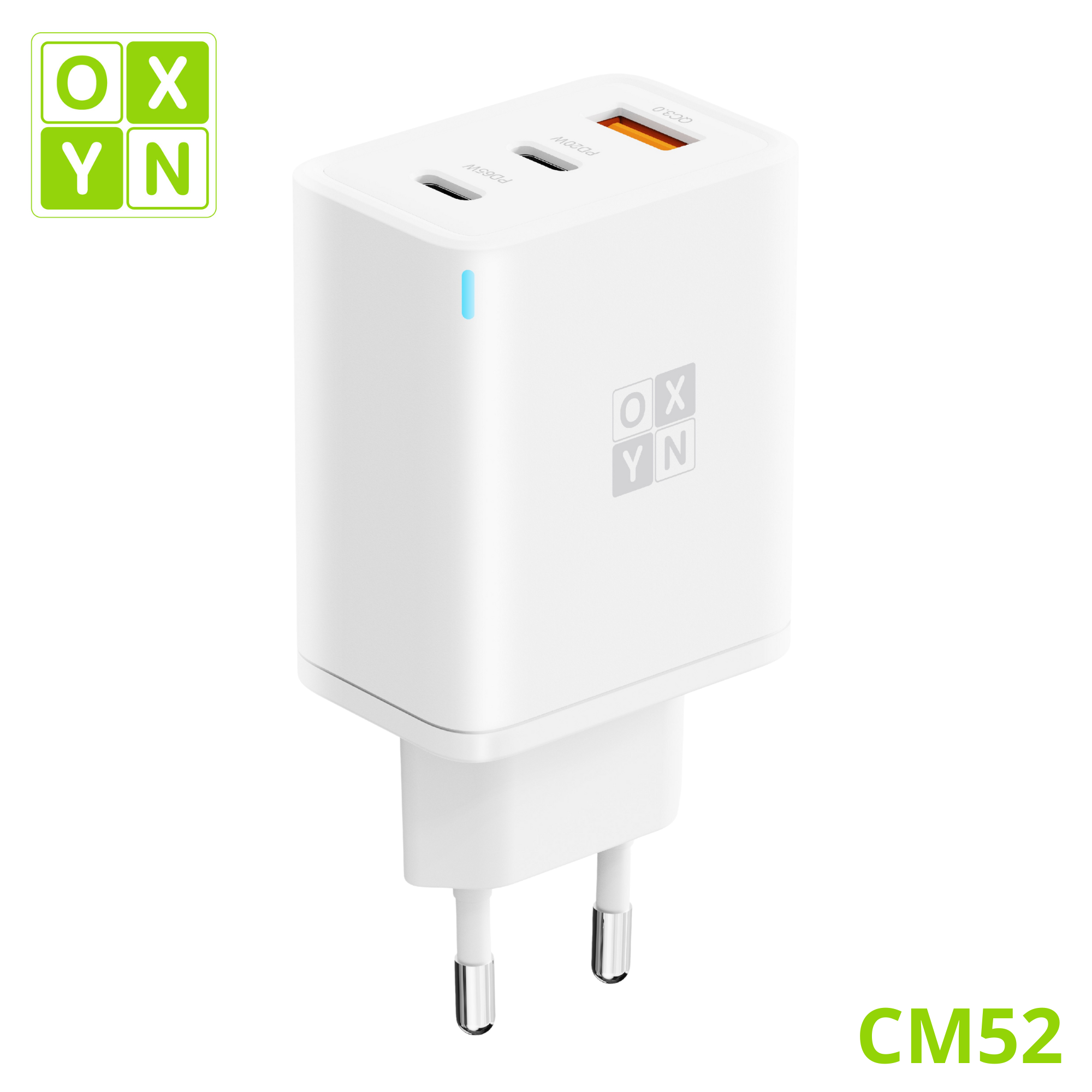 OXYN CM52 CARICATORE 65W 3 PORTE
