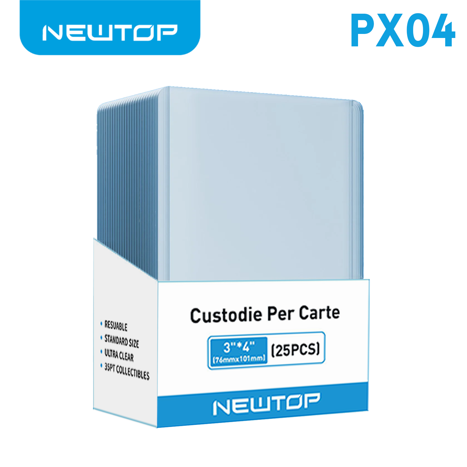 NEWTOP CLEAR REGULAR 25 CUSTODIE RIGIDE PER CARTE …