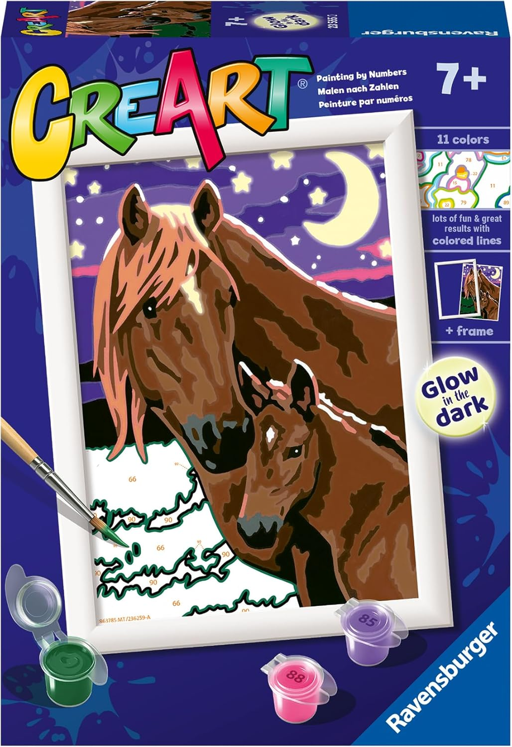 Ravensburger CreArt Serie E Classic - Cavalli luna …